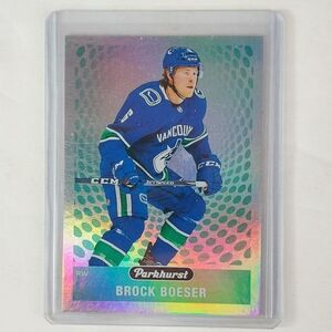 Brock Boeser Parkhurst Rainbow Foil Hockey Card 2019-20 PK-38 Vancouver Canucks